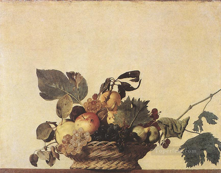 Basket of Fruit Caravaggio still life Oil Paintings
